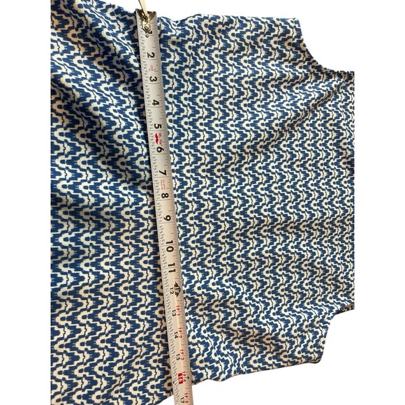 Talbots Blue Patterned Sleeveless A-line Fit & Flare Tea Dress L EUC - Picture 9 of 13